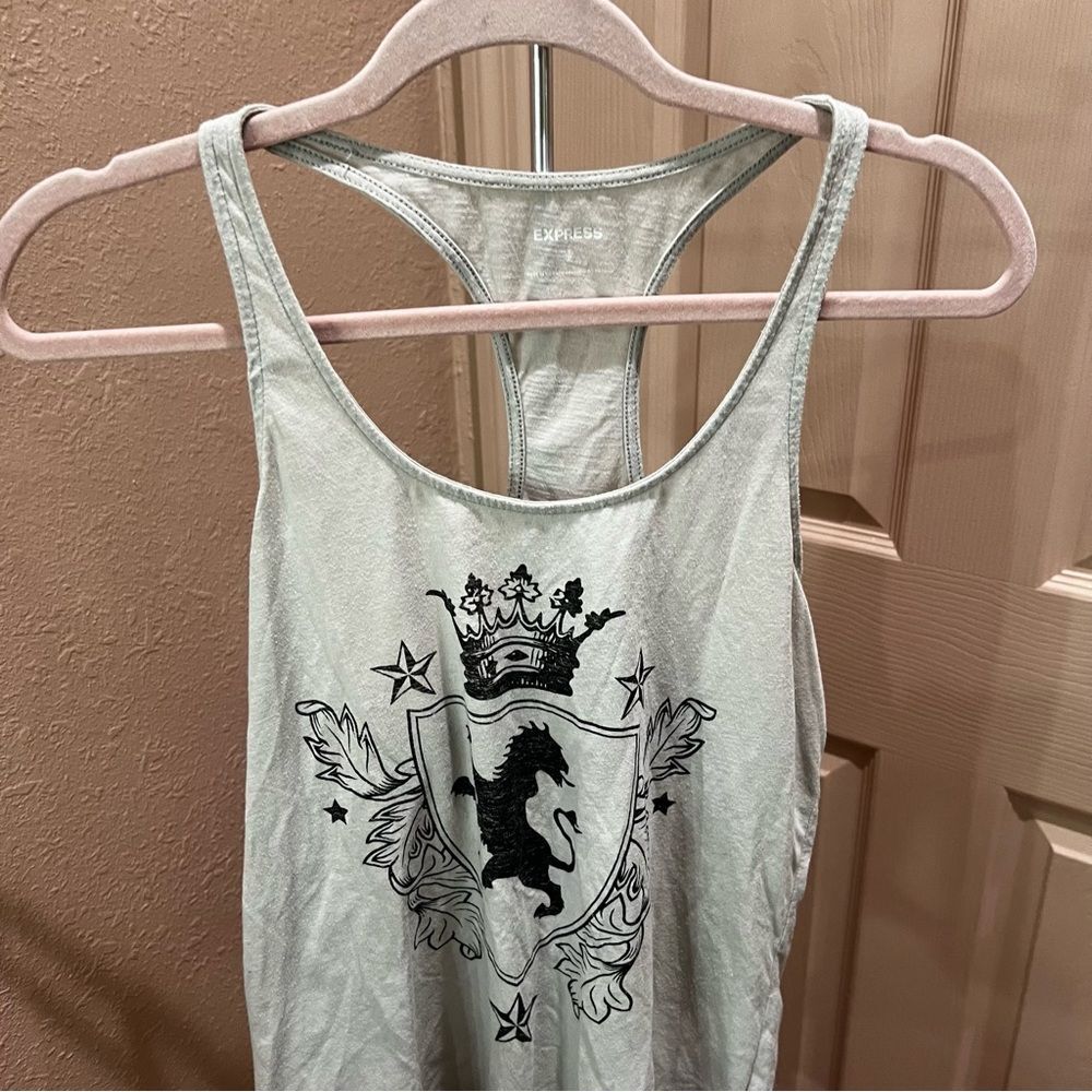 Express Logo Razorback Tank Top - Picture 4 of 16
